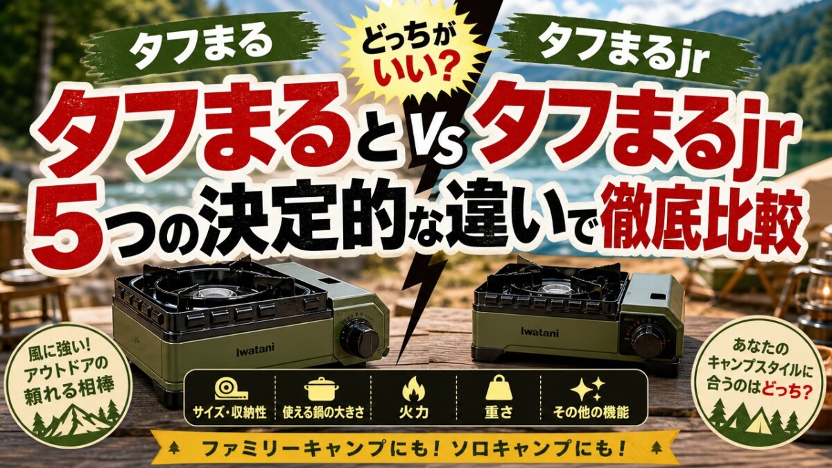 タフまるとタフまるjrどっちがいい?5つの決定的な違いで徹底比較